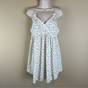 victorias secret gold label vintage heart floral nightgown